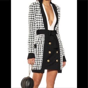 NWT BALMAIN tweed cardigan sz34